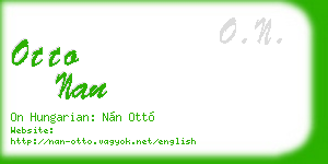 otto nan business card